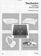 Technics SH-DJ1200 Operating Instructions Manual