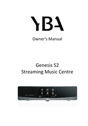 YBA DESIGN Genesis S2 Owner's Manual