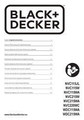 Black & Decker NVC115JL Original Instructions Manual