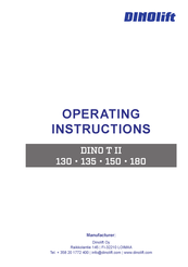 Dinolift DINO T II 135 Operating Instructions Manual