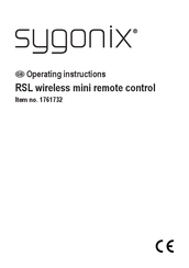 Sygonix 1761732 Operating Instructions Manual
