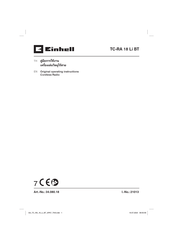 EINHELL TC-RA 18 Li BT Operating Instructions Manual