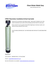 Clean Water Systems Pro-OX 5700-E Installation & Start?Up Manual