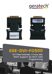 geratech EGE-DVI-FO500 Quick Start Manual