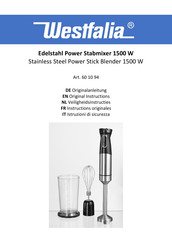 Westfalia 60 10 94 Original Instructions Manual