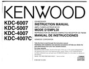 Kenwood KDC-6007 Instruction Manual