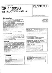 Kenwood DP-1100SG Instruction Manual