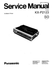 Panasonic KX-P2123 Service Manual