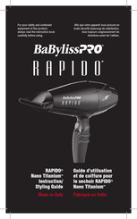 BaBylissPro RAPIDO BAB7000C Manual