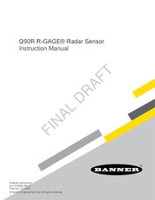 Banner R-GAGE Q90R-4040-6KIQ Instruction Manual