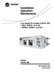 Trane LWHA 053 Installation Operation & Maintenance