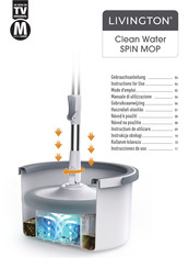 MediaShop LIVINGTON Clean Water SPIN MOP Instructions For Use Manual