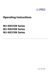 i-PRO WJ-NX310KG Operating Instructions Manual