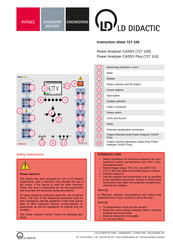 LD Didactic 727 100 Instruction Manual