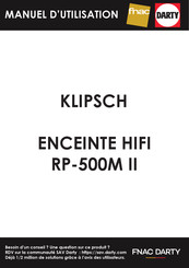 Klipsch Reference Premiere RP-500SA User Manual