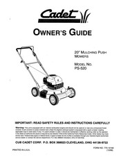 Cub Cadet PS-520 Owner's Manual