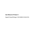 HyperX CloudX Stinger C W HHSS1C-DG-GY/G User Manual