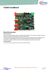 Infineon TLE987 Series User Manual