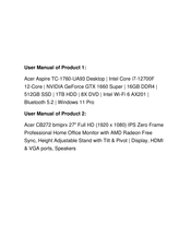Acer Aspire TC-1760-UA93 User Manual