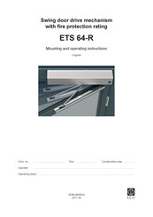 Swissdoor ETS 64-R Mounting And Operating Instructions