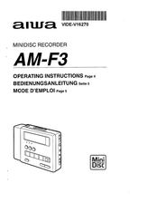Aiwa AM-F3 Operating Instructions Manual