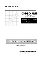 Shibaura BET7 Instruction Manual