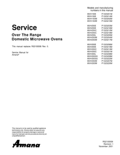 Amana P1323202M Service Manual