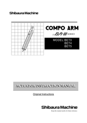 Shibaura BET3 Instruction Manual