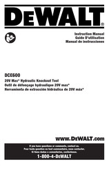 DeWalt DCE600 Instruction Manual