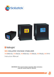 Sollatek Voltright SVS20E Instruction Manual