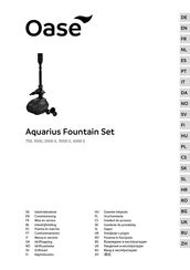 Oase Aquarius Fountain Set 4000 E Commissioning