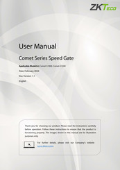 ZKTeco Comet Series User Manual
