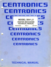 Centronics 354-1 Technical Manual
