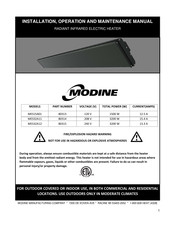 Modine Manufacturing MES32A11 Installation, Operation And Maintenance Manual