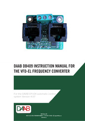 DAAB DB409 Instruction Manual