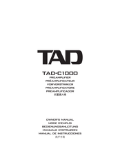 TAD TAD-C1000 Owner's Manual
