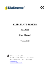 DIAsource ImmunoAssays ELISA 4000 User Manual