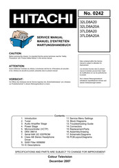 Hitachi 32LD8A20 A Service Manual