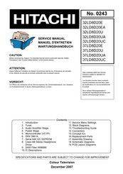 Hitachi 32LD8D20E A Service Manual