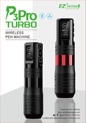 EZ TATTOO P3 PRO Manual