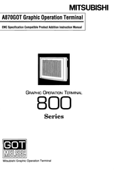 Mitsubishi Electric A870GOT Instruction Manual