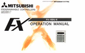 Mitsubishi Electric FX-10DU-E Operation Manual