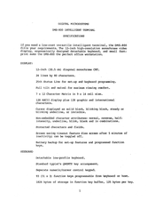 Digital Microsystems OMS-800 Manual