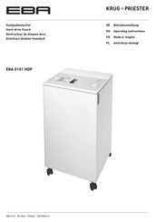 KRUG+PRIESTER EBA 0101 HDP Operating Instructions Manual