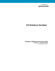 Symmetricom X72 User Manual