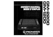 Pioneer GM-2200 Owner's Manual