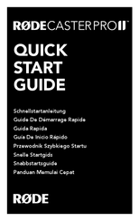 RODE Microphones CASTERPRO II Quick Start Manual