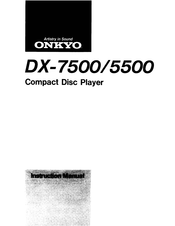 Onkyo DX-5500 Instruction Manual