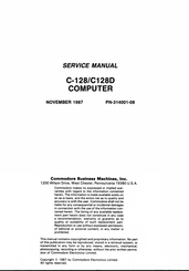 Commodore C128D Service Manual