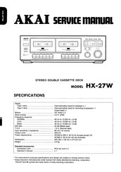 Akai HX-27W Service Manual